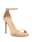 Сандалии на платформе с ремешком на щиколотке Stuart Weitzman, нейтральный - фото 2