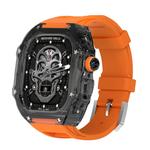 Ремешок Apple совместимый силиконовый материал Vobafe, оранжевый - фото 7