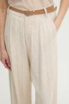 Брюки с добавлением льна Answear.Lab, бежевый - фото 4