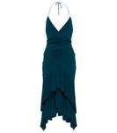 Платье миди из джерси с вырезом-халтер Alexandre Vauthier, Prussian Blue - фото