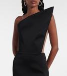 Асимметричное мини-платье David Koma, черный - фото 4