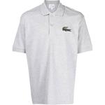 Поло унисекс серое LACOSTE, серый - фото