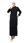 Платье-рубашка MODAMIHRAM Abaya, Black Denim - фото 2