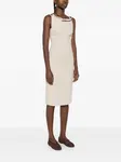 Платье миди с квадратным вырезом Nanushka, бежевый - фото 3