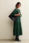 Платье New Look CRINKLE TIERED MIDI, Dark Green - фото 5