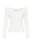 Топ с длинными рукавами KAKAYLA OFFSHOULDER Kaffe, кремовый - фото 5