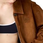 MIU MIU Замшевая куртка, Brown - фото 6