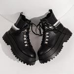 Женские ботильоны Roimaash на платформе, 161 Pu-Black - фото 3