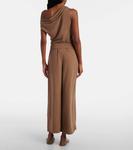 Лорен джерси брюки с широкими штанинами Leset, Walnut - фото 3