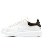 Кроссовки oversized leather sneakers 'white black' Alexander Mcqueen, белый - фото