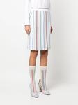Thom Browne striped straight skirt, белый - фото 3
