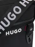 Сумка-мессенджер с логотипом HUGO, черный - фото 7