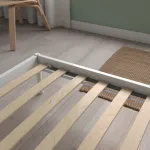 Двуспальная кровать, бело-бежевый, 160х200 см, KLEPPSTAD IKEA - фото 8