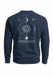 Толстовка Neverless MIT BACKPRINT ASTRONOMIE SONNE-MOND, Navy/Dark Blue - фото 3