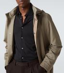 Хлопковая джерсейная рубашка Thom Sweeney, черный - фото 5