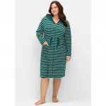 Халат Sheego, Tiefgrün-gestreift - фото