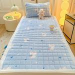 Yalu Матрасик 90х190 см, молочный флис, утепленный, с рисунком "Любящие питомцы" - фото 2