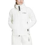 Стеганая куртка женская белая Adidas - фото 3