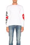 Футболка Comme des Garçons Logo, белый - фото 3