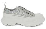 Кроссовки tread slick glitter low sneaker 'silver' Alexander Mcqueen, серебряный - фото 2