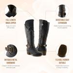 Женские высокие сапоги Spring Step, Black - фото 5