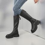 Высокие сапоги женские черные EBLAN - фото 7