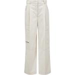 Логотип нашивка карго-штаны Moncler Grenoble, белый - фото