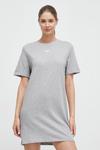 Платье из хлопка Reebok, серый - фото