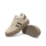 Женские низкие скейтерские кроссовки ST&SAT, экрю - фото 5