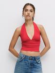 Топ Pull&Bear Pull&Bear , Blood red - фото 2