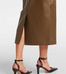 Юбка миди с завышенной талией Norma Kamali, Bark - фото 5