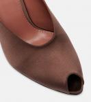 Нина 105 атласные мюли на платформе Paris Texas, Ebano - фото 5