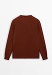 Джемпер Massimo Dutti Jumper, Bordeaux - фото 6