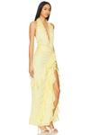 Длинное платье Celenia maxi dress Nbd, pale yellow - фото 2