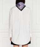 Рубашка женская Hugo свободного кроя с оригинальным воротником, белый - фото 4