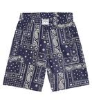 Шорты с принтом Palm Angels Kids, синий - фото