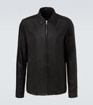 Брайд куртка из замши Rick Owens, черный - фото