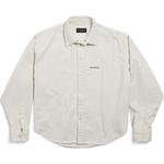Balenciaga Рубашка Logo Embroidered Large Fit - фото 3