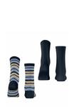 Носки Esprit College Stripe 2-Pack, Marine/Teal - фото 2