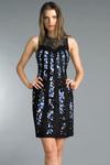 Коктейльное платье без рукавов Basix Black Label, Black Multi - фото
