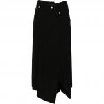 Асимметричная миди-юбка LOEWE, черный - фото 3