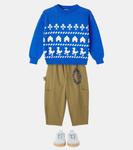 Брюки карго из хлопкового материала Tic Tac Toe Bobo Choses, хаки - фото 2