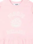 Платье с принтом-логотипом MSGM Kids, розовый - фото 3