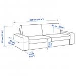 КИВИК 3-местный диван, Гранн/Бомстад черный KIVIK IKEA - фото 7