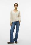 Джемпер Vero Moda PULLOVER VMBESTI, Birch/White - фото 2