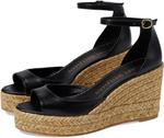 Сандалии Stuart Weitzman Nudistia Espadrille Wedge, черный - фото