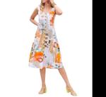 Оранжевое платье миди Big Changes Dolcezza, оранжевый - фото 3