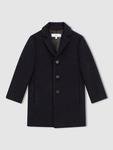 Детское пальто Gable из шерстяной смеси Reiss, Navy - фото 3
