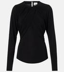 Топ из джерси с драпировкой Gaetane Isabel Marant, Black - фото