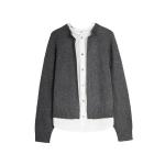 ELLE Свитер Women's Medium Gray Crew Neck Moderate - фото